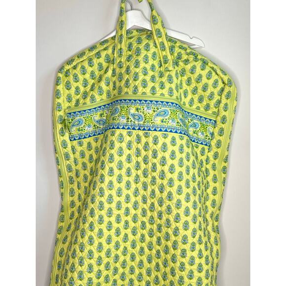 Vera Bradley Paisley Citrus Elephant Quilted Travel Garment Bag Citrus/Blue - Picture 3 of 9